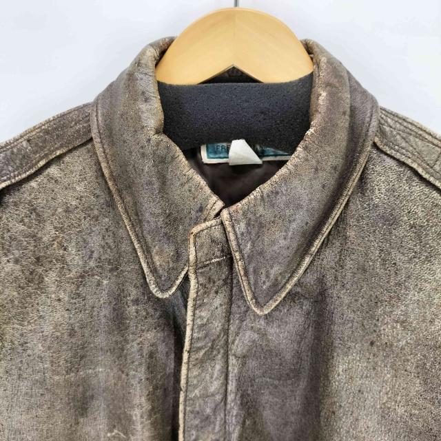 L.L.Bean(エルエルビーン) 80S MADE IN USA SCOVILLジップ A-2 レザーフライトジャケット メンズ  40【中古】【ブランド古着バズストア】