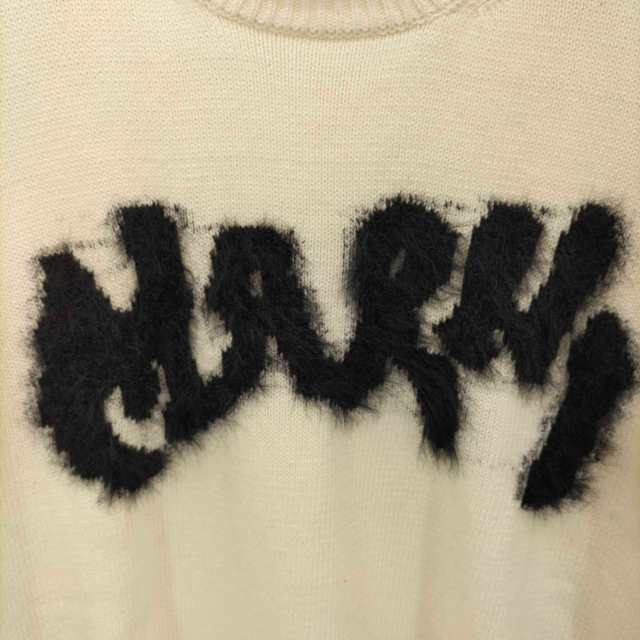 MARNI(マルニ) 23SS シェットランドウールナイロンクルーネックロゴニット メンズ 44【中古】【ブランド古着バズストア】｜au PAY  マーケット