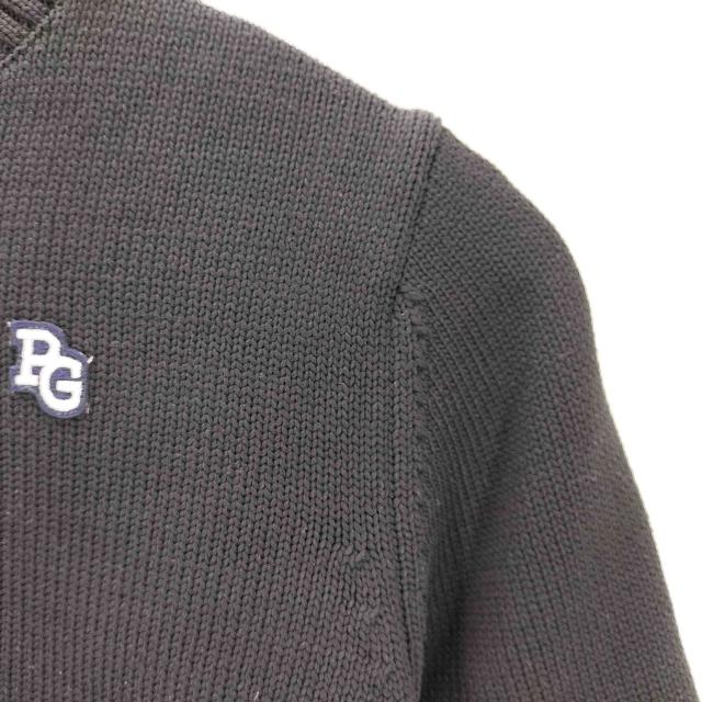 パーリーゲイツ天竺+手横インターシャGOLFウサギ柄セーター濃紺サイズ4 パーリーゲイツ天竺+手横インターシャGOLFウサギ柄セーター濃紺
