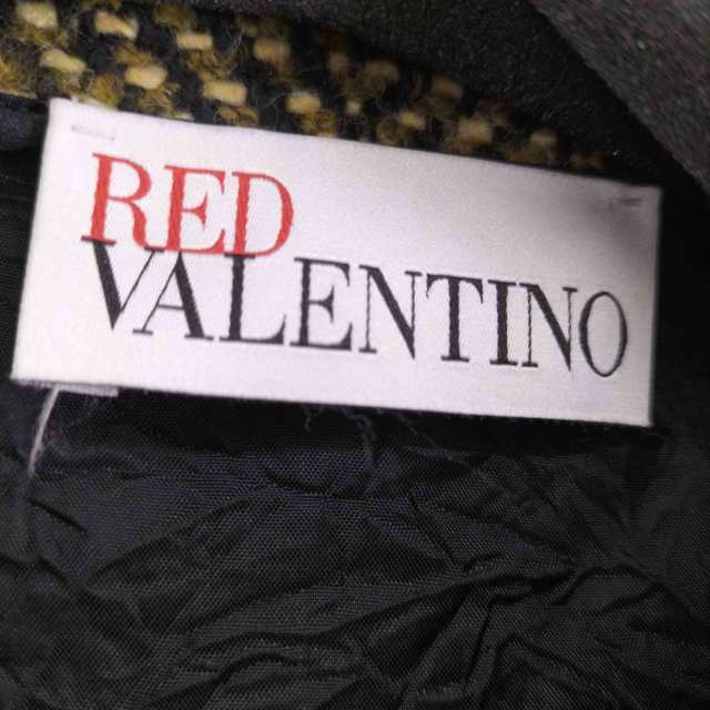 RED VALENTINO(レッドヴァレンティノ) マクロウールシェブロン ケープコート プリーツディテール レディース FR：38 【中古】【ブランド