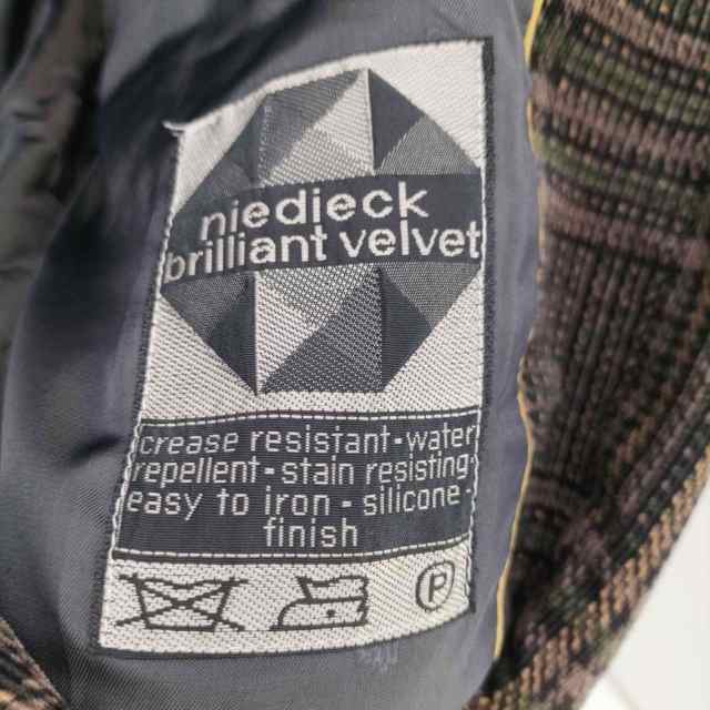 niedieck brilliant velvet(ニーディック ベルベット) ベロア チェック