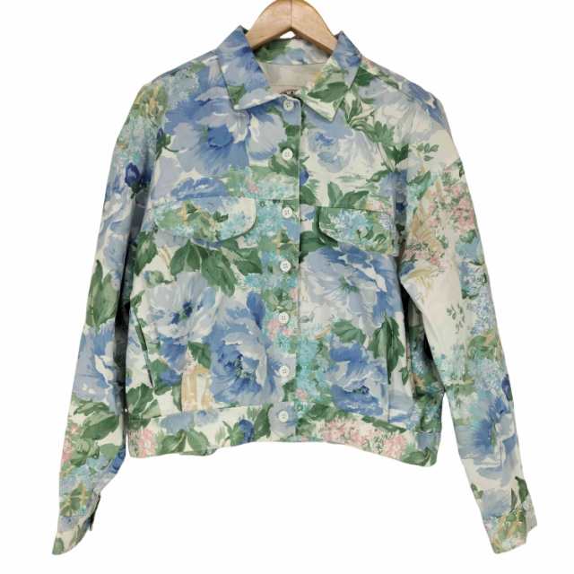 USED古着(ユーズドフルギ) {{CAMP ANDERSON CALIFORNIA}} ボタニカルペイント柄トラッカージャケット MADE IN USA レディース  S【中古】【ブランド古着バズストア】の通販はブルゾン