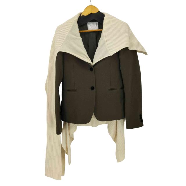 sacai サカイ ニットドッキングテーラードジャケット sacai sacai サカイ ニットドッキングテーラードジャケット sacai