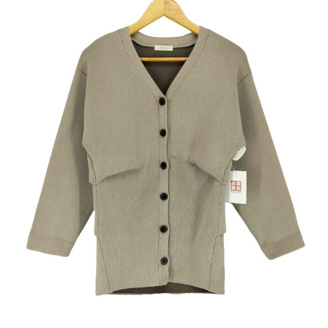 STRATA(エストラータ) ダブルフェイスミドルカーディガン レディース FREE 【中古】【ブランド古着バズストア】の通販は 5,269円