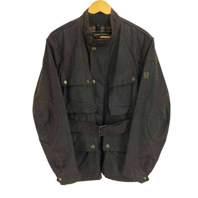 Belstaff(ベルスタッフ) イタリア製 裏地チェック オイルド トライアルマスタージャケット メンズ import：M 【中古】【ブランド古着バズストア】
