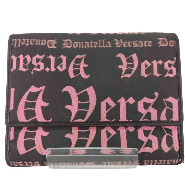 VERSACE(ヴェルサーチ) 総柄 三つ折 紙入れ メンズ 書きあらわす無 【中古】【ブランド名古着バズストア】