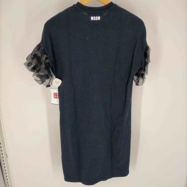 MSGM(エムエスジーエム) 袖 ドット チュール Tシャツ ワンピース レディース XS【中古】【ブランド古着バズストア】｜au PAY マーケット