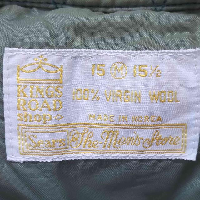 Sears(シアーズ) ウール100％ ウールシャツ チェック柄 メンズ import：M 【中古】【ブランド古着バズストア】_5