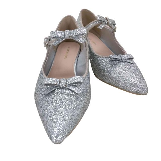 USED古着(ユーズドフルギ) {{MIRO AMURETTE}} glitter pointed toe shoes レディース M【中古】【ブランド古着バズストア】