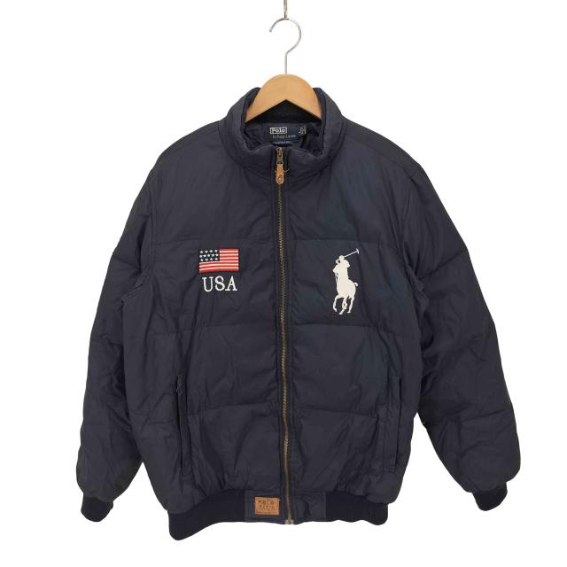Polo by RALPH LAUREN(ポロバイラルフローレン) ビックポニー刺繍 ダウンジャケット メンズ JPN：L 【中古】【ブランド古着バズストア】