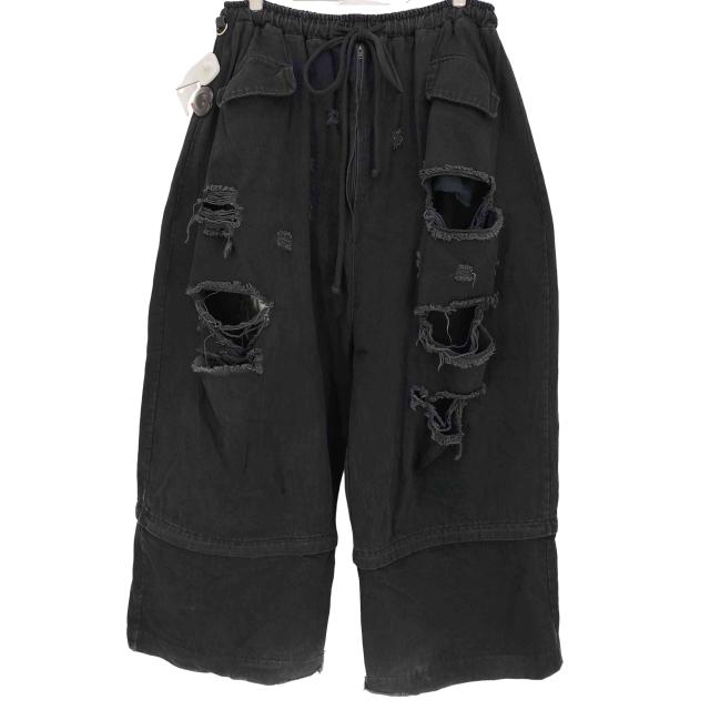 USED古着(ユーズドフルギ) YORI SPORT 25ss ZIP UNDERWEAR DENIM 2WAY デストロイ ダメージ バギーデニム メンズ 36【中古】【ブランド古着バズストア】 21,376円