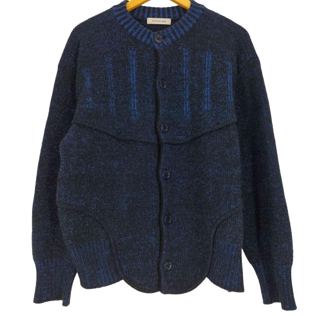 USED古着(ユーズドフルギ) JUNTAE KIM 24AW BICOLOR CORSET KNIT CARDIGAN バイカラー コルセット ニット カーディガン メンズ import：M 【中古】【ブランド古着バズストア】