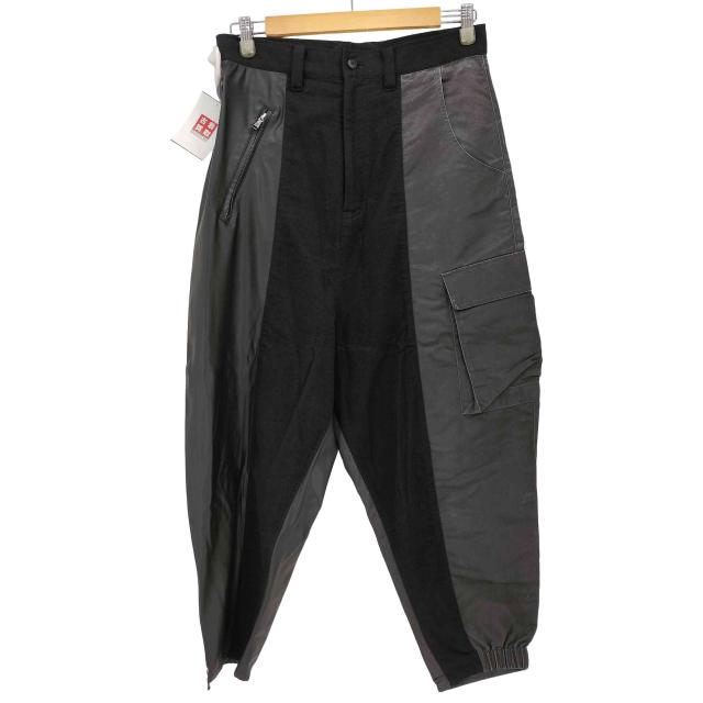STOF(ストフ) 20AW 多重人格 ドッキング カーゴ サルエル レザー カーゴ パンツ メンズ 表記無 【中古】【ブランド古着バズストア】 7,004円