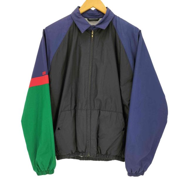 Polo by RALPH LAUREN(ポロバイラルフローレン) 90s ポニー無 裏地フリース カラー切替 スイングトップ メンズ import：S 【中古】【ブランド古着バズストア】