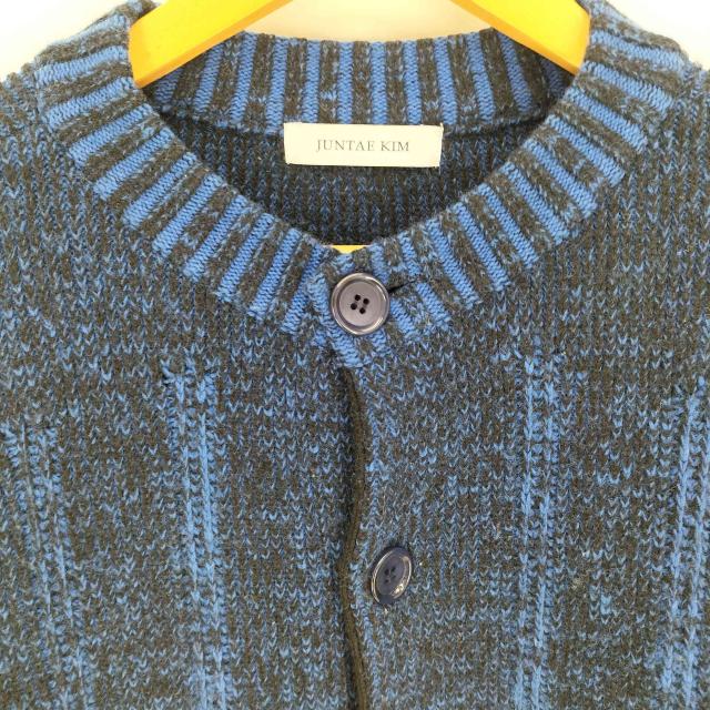 USED古着(ユーズドフルギ) JUNTAE KIM 24AW BICOLOR CORSET KNIT CARDIGAN バイカラー コルセット ニット カーディガン メンズ import：M 【中古】【ブランド古着バズストア】