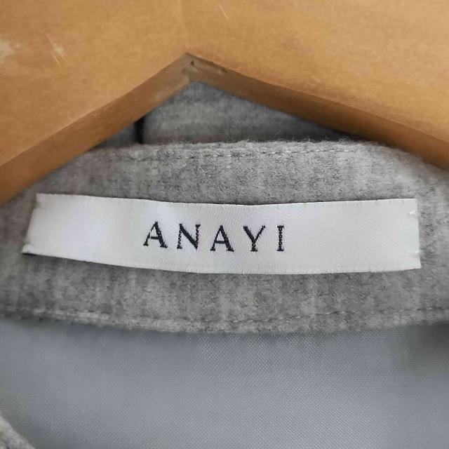 ANAYI(アナイ) ウール スタンドカラーシャツワンピース レディース JPN