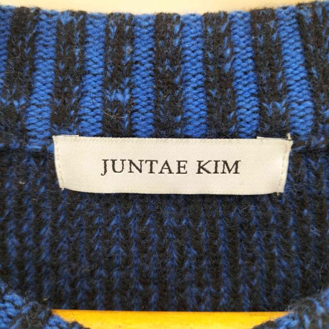 USED古着(ユーズドフルギ) JUNTAE KIM 24AW BICOLOR CORSET KNIT CARDIGAN バイカラー コルセット ニット カーディガン メンズ import：M 【中古】【ブランド古着バズストア】