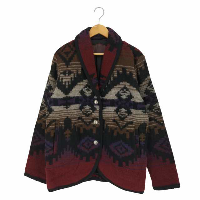 WOOLRICH(ウールリッチ) 90s USA製 ネイティブ柄 ショールカラーウール