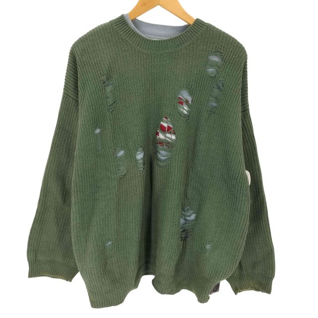 ニットセーター[ROLLEI] 日本製 ベージュ系 ショールカラー ウール100