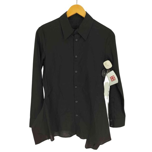 Yohji Yamamoto(ヨウジヤマモト) COLLECTIONS 25SS 100/-KHADI BACKSIDE FLARED SLIM B 100/-カディ バックサイドフレア スリム B シャツ  レディ【中古】【ブランド古着バズストア】