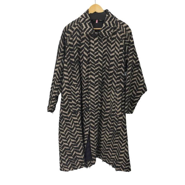 TOMORROWLAND(トゥモローランド) HAVERSACK ウールロービングヘリンボーン バルカラーコート レディース JPN：0 【中古】【ブランド古着バズストア】