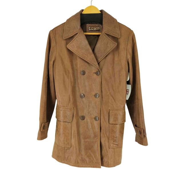 GUESS(ゲス) レザー ハーフコート レディース JPN：M 【中古】【ブランド古着バズストア】