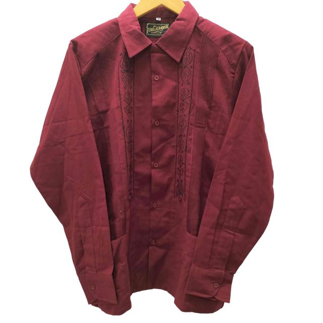 USED古着(ユーズドフルギ) ESTRELLA STANDARD GUAYABERA L/S キューバ シャツ メンズ 36【中古】【ブランド古着バズストア】