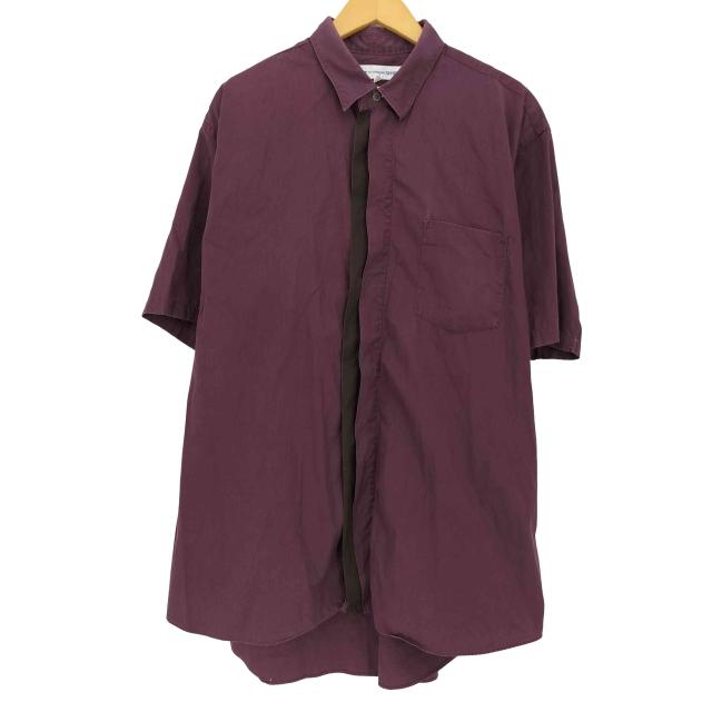COMME des GARCONS SHIRT(コムデギャルソンシャツ) 比翼ボタン テールカット 半袖シャツ メンズ JPN：L 【中古】【ブランド古着バズストア】