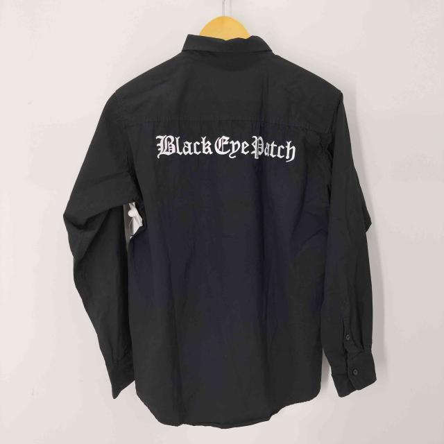 Black Eye Patch(ブラックアイパッチ) OE LOGO EMBROIDERED L/S SHIRT メンズ import：M 【中古】【ブランド古着バズストア】 Black Eye Patch(ブラックアイパッチ) OE LOGO EMBROIDERED L/S SHIRT