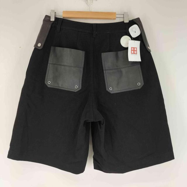 Jent Louis Leather Pocket Baggy Shorts Jent Louis Leather Pocket