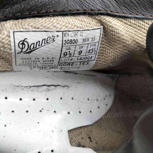 Danner(ダナー) MOUNTAIN LIGHT 2 GORE TEX マウンテン ライト USA製 オール レザー トレッキング ブーツ ゴアテックス vibram ソール メンズ US：9.5 27.5cm【中古】【ブランド古着バズストア】