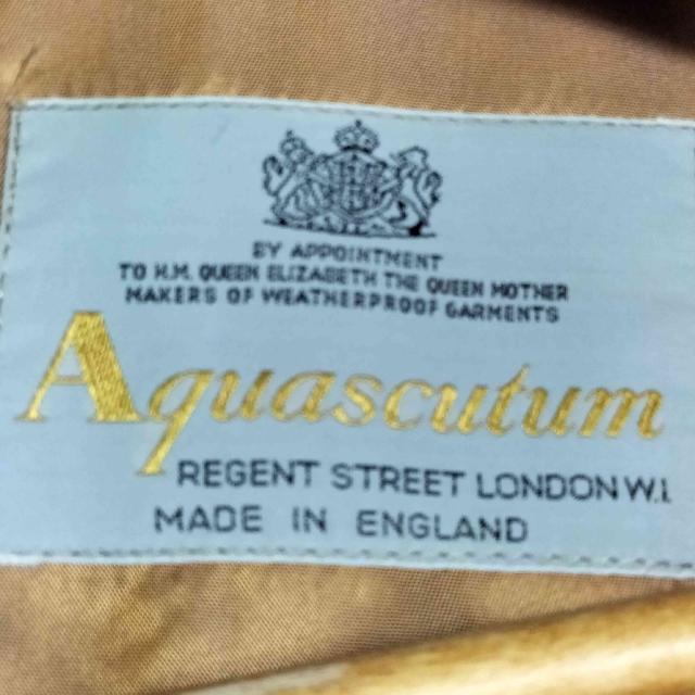 AQUASCUTUM(アクアスキュータム) 70-80s 英国製 裏地チェック ライナー付き 玉虫 ステンカラーコート メンズ 表記無 【中古】【ブランド古着バズストア】_5
