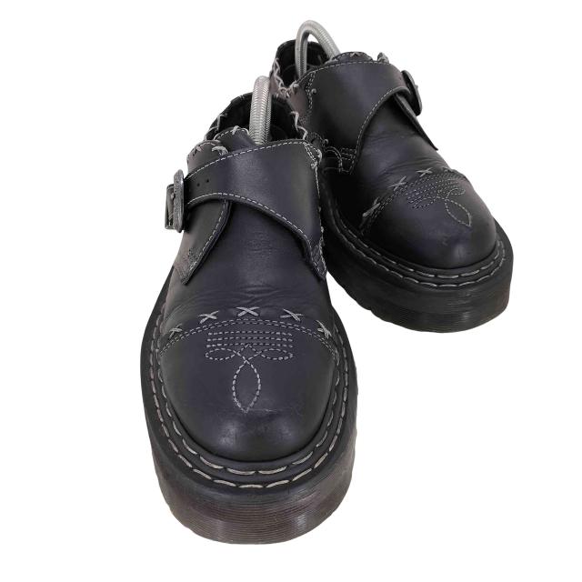 ドクターマーチン　ゴシックアメリカーナ　モンクストラップ　34131001 Monk Gothic Americana Leather Platform Shoes in Black | Dr