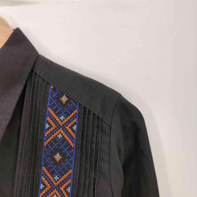 USED古着(ユーズドフルギ) GUAYABERAS COLLI ネイティヴ柄 刺繍 ピンタック L/S リネン シャツ メンズ 36【中古】【ブランド古着バズストア】_2