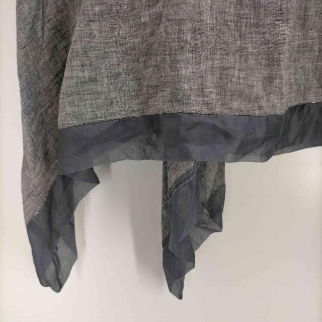 USED古着(ユーズドフルギ) {{fabiana filippi}} イタリア製 ロングフレアアシンメトリースカート リネンシルク レディース JPN：XS 【中古】【ブランド古着バズストア】 USED古着(ユーズドフルギ) {{fabiana filippi}} イタリア製 ロング