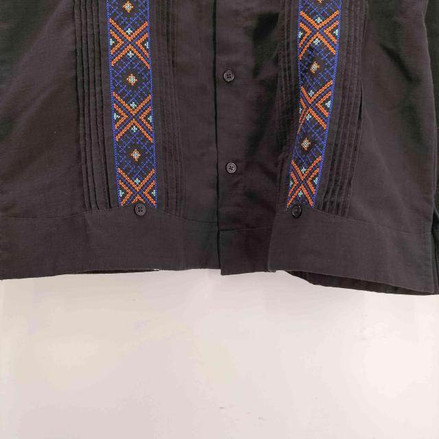 USED古着(ユーズドフルギ) GUAYABERAS COLLI ネイティヴ柄 刺繍 ピンタック L/S リネン シャツ メンズ 36【中古】【ブランド古着バズストア】_3