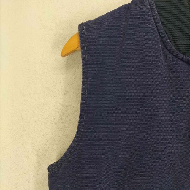 Carhartt(カーハート) USA製 YKKジップ ユニオンチケット 裏地キルティングダックベスト メンズ S【中古】【ブランド古着バズストア】_3
