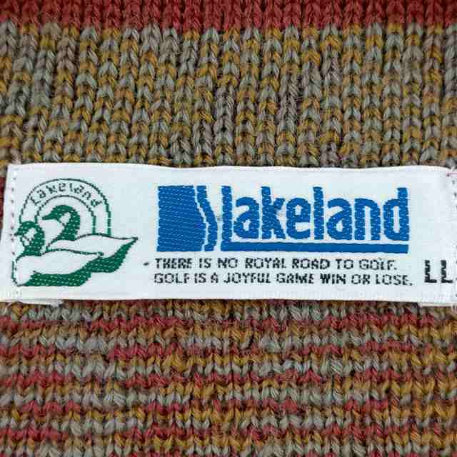 OLD LAKELAND 90s レイクランド ミドルゲージ ニット セーター-