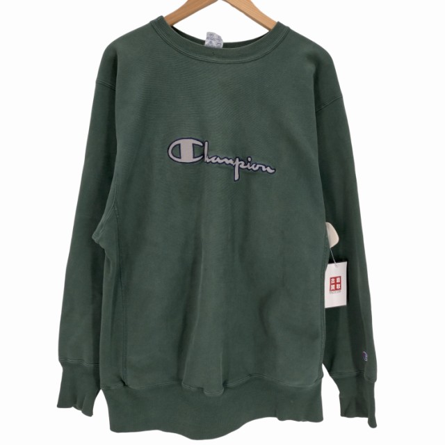 Champion(チャンピオン) ASSEMBLED IN MEXICO ラメ メタリックロゴ REVERSE WEAVE スウェット メンズ import：XL 【中古】【ブランド古着