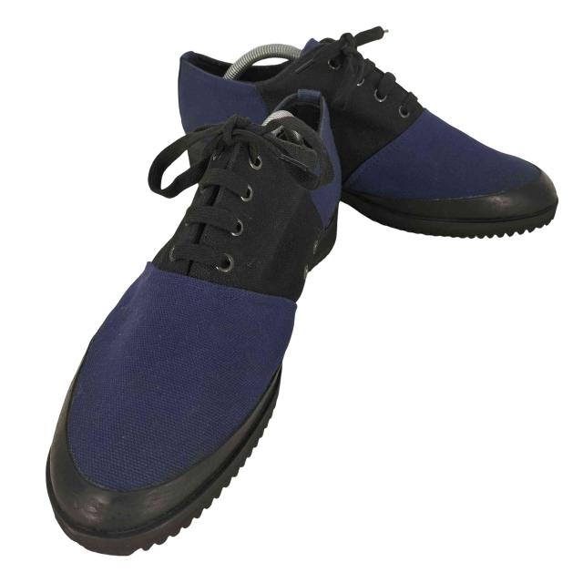 ISSEY MIYAKE MEN(イッセイミヤケメン) 90-00s 銀タグ 切替 キャンバス ローカットスニーカー メンズ  L【中古】【ブランド古着バズストア】