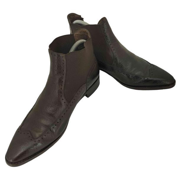 Paraboot(パラブーツ) フランス製 グッドイヤー製法 ポインテッドトゥ サイドゴア チェルシーブーツ レディース  7【中古】【ブランド古着バズストア】