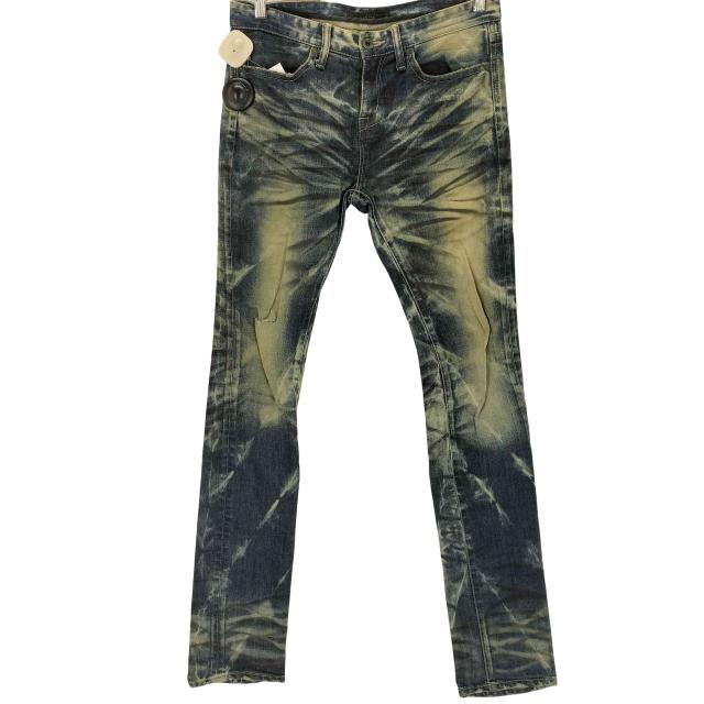 CIVARIZE(シヴァーライズ) ケミカルウォッシュ 加工スキニーデニム Y2K グランジ メンズ JPN：42 【中古】【ブランド古着バズストア】