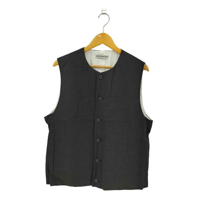 ISSEY MIYAKE MEN(イッセイミヤケメン) 00SS 銀タグ レーヨン 中綿 パデッド クルーネック 6B ベスト メンズ JPN：3 【中古】【ブランド古着バズストア】