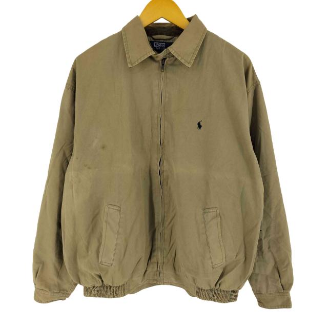 Polo by RALPH LAUREN(ポロバイラルフローレン) 90s 香港製 裏地チェック スウィングトップ  メンズ  XL【中古】【ブランド古着バズストア】