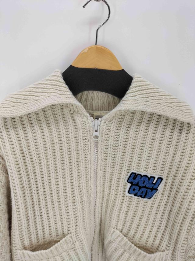 holiday(ホリデイ) 25AW WOOL PONPON ZIP-UP KNIT JACKET  レディース ONE SIZE 【中古】【ブランド古着バズストア】_2