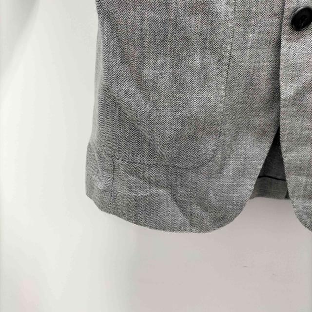 BURBERRY LONDON(バーバリーロンドン) 背抜き ヘリンボーン シングル 2B テーラード ジャケット メンズ 44 R【中古】【ブランド古着バズストア】_3