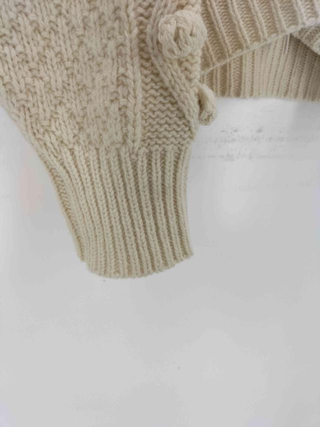 holiday(ホリデイ) 25AW WOOL PONPON ZIP-UP KNIT JACKET  レディース ONE SIZE 【中古】【ブランド古着バズストア】_3