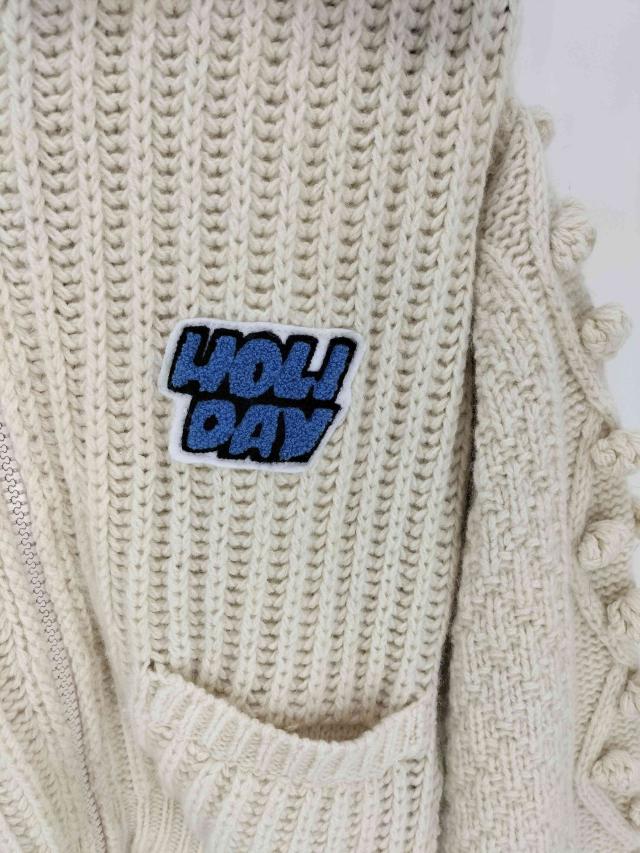 holiday(ホリデイ) 25AW WOOL PONPON ZIP-UP KNIT JACKET  レディース ONE SIZE 【中古】【ブランド古着バズストア】_4