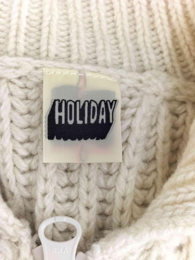 holiday(ホリデイ) 25AW WOOL PONPON ZIP-UP KNIT JACKET  レディース ONE SIZE 【中古】【ブランド古着バズストア】_5