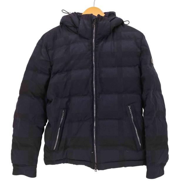 BLACK LABEL CRESTBRIDGE(ブラックレーベルクレストブリッジ) チェック 柄 ダウン ジャケット メンズ JPN：M 【中古】【ブランド古着バズストア】
